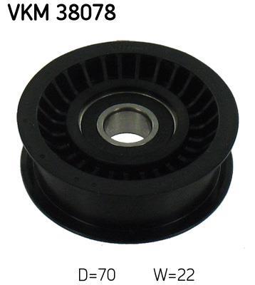 Galet enrouleur de courroie d'accessoire SKF ref. VKM 38078